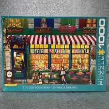 Eurographics 1000 Piece Puzzle The Old Bookstore Artist Series Sealed