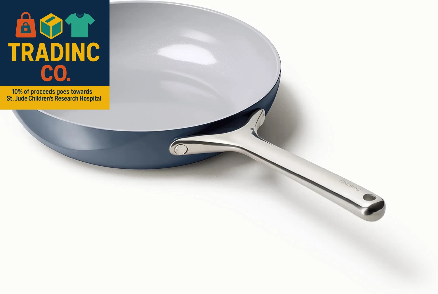 Nonstick Ceramic Frying Pan (2.7 Qt, 10.5") - Non Toxic, PTFE & PFOA Free - Oven