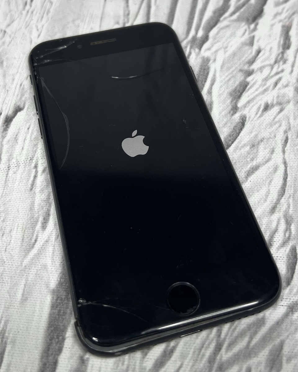 For Parts As-Is Apple iPhone 8 64GB Black A1863 Cracked Screen