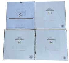 Becky Higgins Project Life Lot 48 Pocket Pages C D Page Protectors Clear 12x12