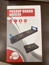 Foldable Push Up Board Set 20-in-1 with Bands Adjustable Handles Home Workout