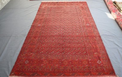 Vintage Afghan Area Rug 6'2x9'6 ft Handmade Veg Dye Oriental Rug-Living Room rug