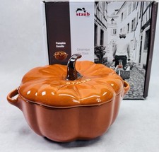 Staub Pumpkin Cocotte Ceramic Mini Dutch Oven...