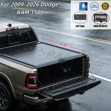 6.4ft Truck Bed Retractable Hard Tonneau Bed Cover For 2015-2023 Dodge Ram 1500