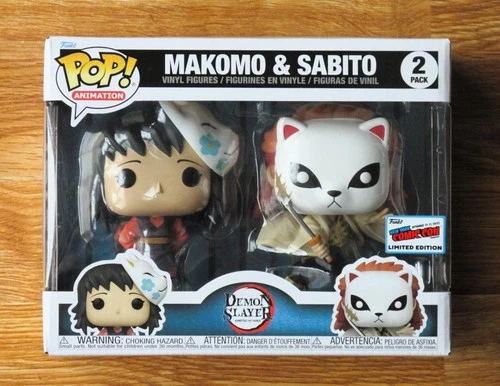 NEW Funko Pop!  Makomo & Sabito 2-Pack - Official 2023 NYCC Con - Demon Slayer