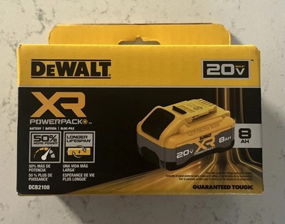 #ad New Dewalt DCB2108 Powerpack 20 Volt 20V Max XR 8.0Ah Lithium Ion Battery NIB $104.99