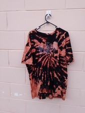 🧡🖤 Reworked upcycled boho Hippie fairycore vintage orange black tiedye...