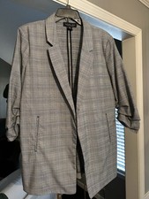Rachel Zoe Open Front Blazer - Grey - XL