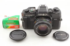 [Near MINT] Minolta New X-700 Black Film Camera MD 50mm F1.7 Lens From JAPAN