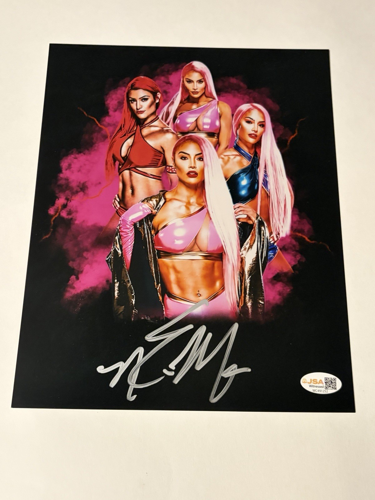 Eva Marie Signed 8x10 Autograph Photo WWE RAW Smackdown JSA Witnessed