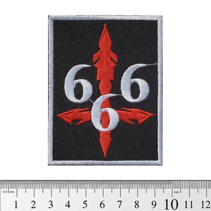 Death Band Logo Large Embroidered Sew-On Back Patch for Jacket Vest