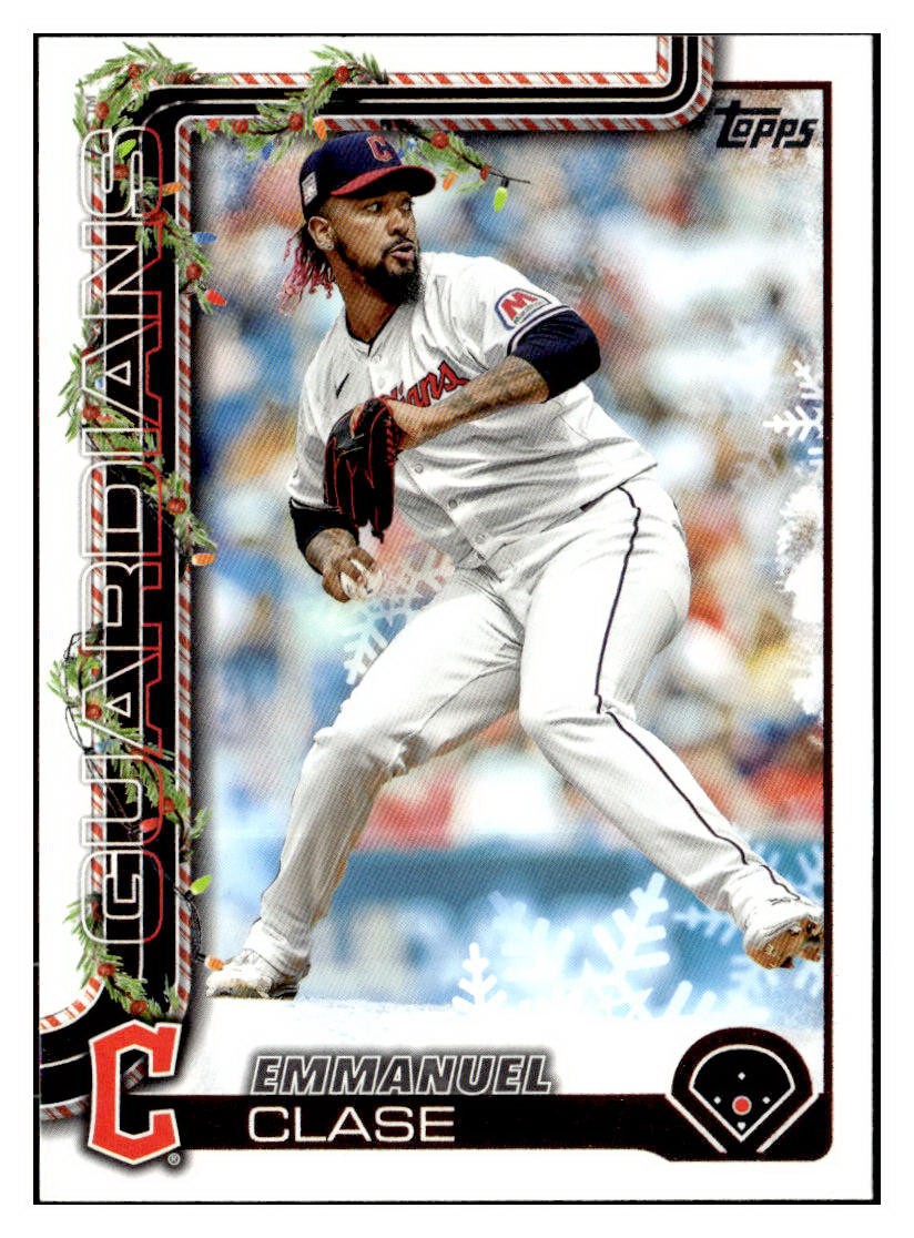 Emmanuel Clase 2025 Topps Holiday #H96 Cleveland Guardians *381