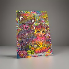 Lisa Frank Color Me Adult Coloring Book 40 Pages Stay Calm Keep Coloring new