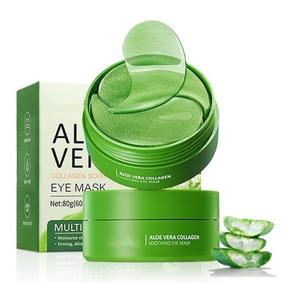 60-Piece Aloe Gel Eye Patches - Firming Treatment for Dark Circles & Wrinkles