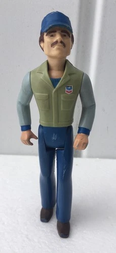 Vintage 1978 Tonka Toy Chevron Gas Station Attendant 6” Action Figure Toy