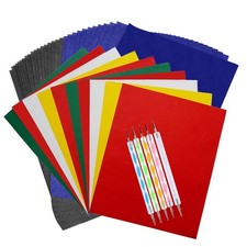 100 Sheets Carbon 8.3 x 11.7 inches, 100Pcs Colored Transfer Paper