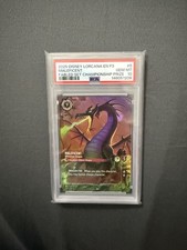 Disney Lorcana Maleficent - Monstrous Dragon Store Champ PSA 10 2025 5 Foil