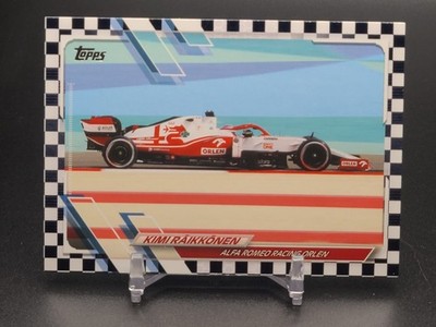 2021 Formula 1 Topps Flagship Kimi Raikkonen #110 Checkered Flag F1