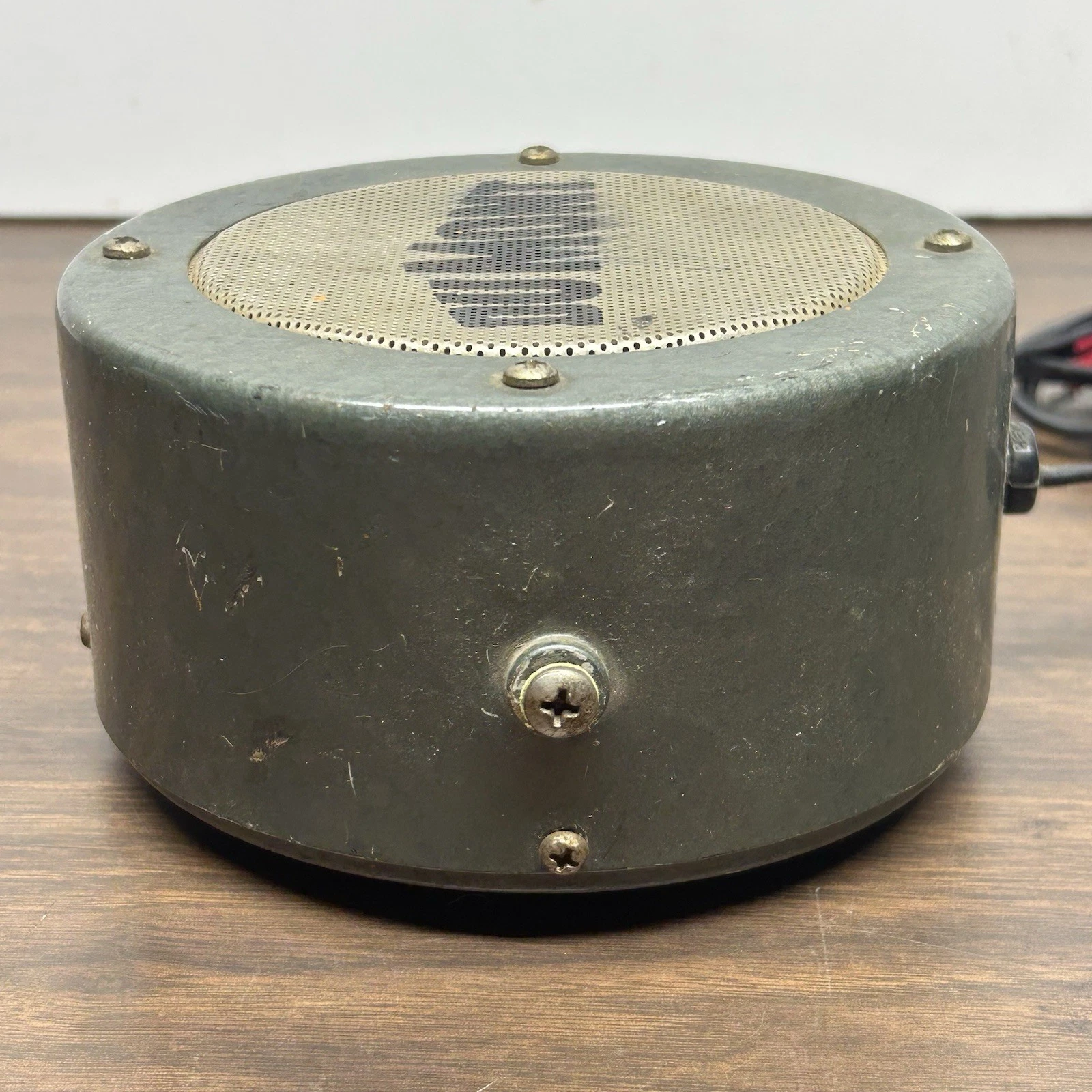 Vintage DuMont Round Metal External Monitor Speaker TV Radio Studio Untested image 5