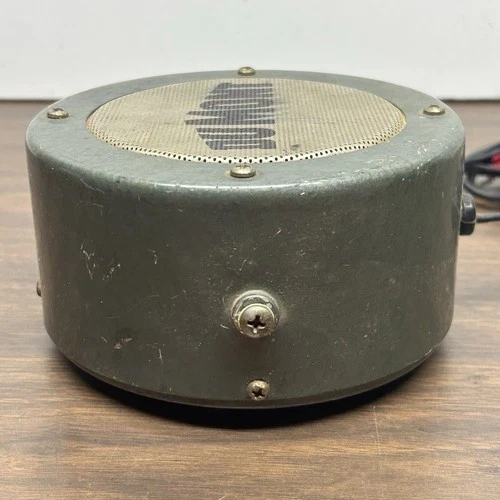 Vintage DuMont Round Metal External Monitor Speaker TV Radio Studio Untested image 5