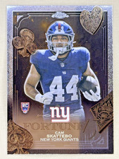 2025 Topps Chrome Cam Skattebo Rc Fortune 15 New York Giants 27