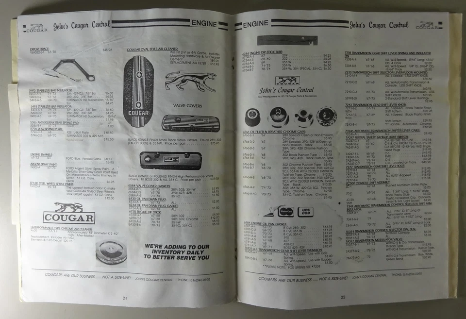 Manuali/Officina Manuale/Wiring Diagram Mercury Cougar Modelyear 1969 - Immagine 4 di 4