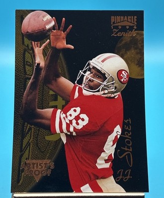 1996 Pinnacle Zenith Artist's Proof JJ Stokes #Z-117 San Francisco 49ers EX+