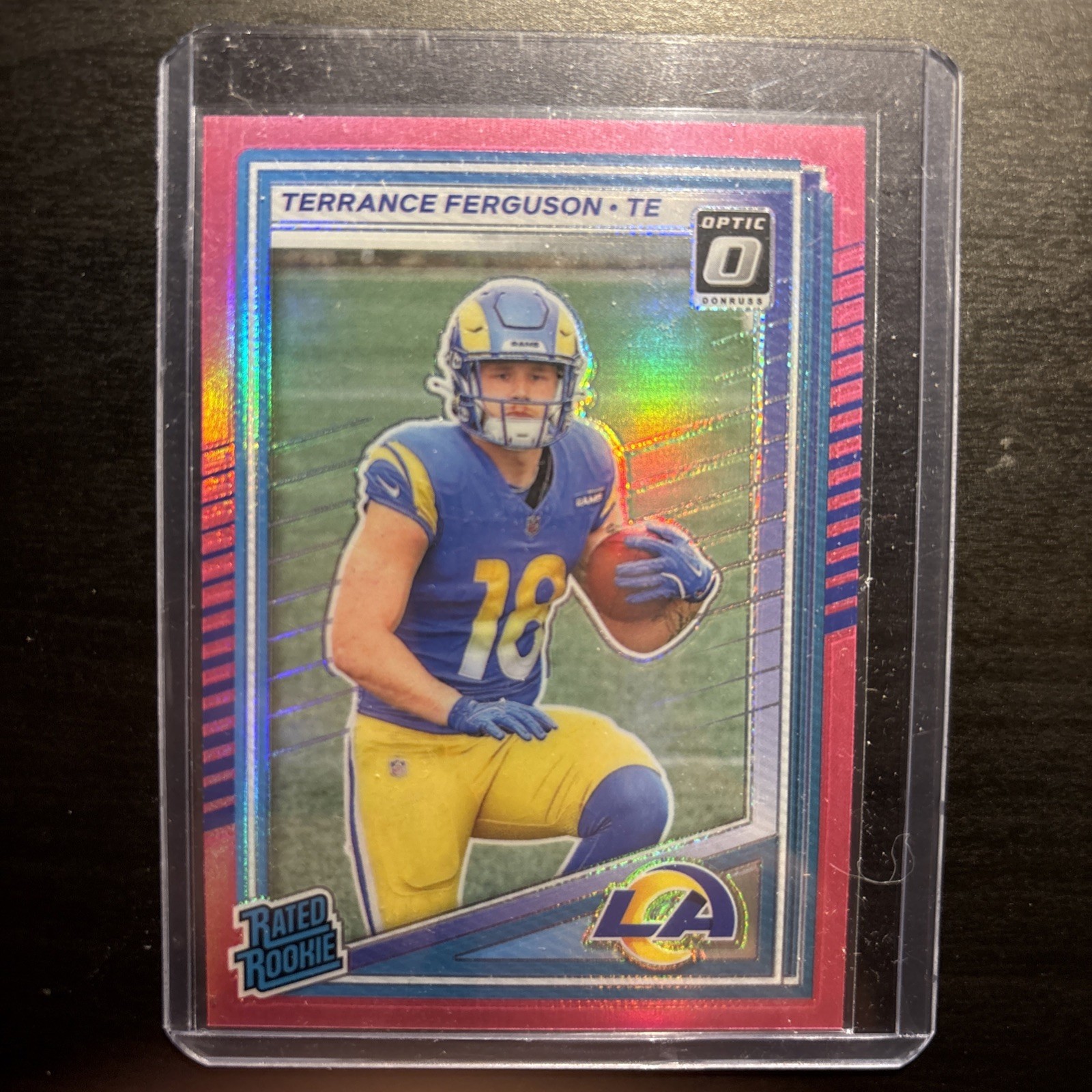 Terrance Ferguson 2025 Donruss Optic #244 Pink LA Rams