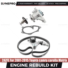 2AZFE Timing Belt Kit Water Pump for 2002-2013 Toyota Scion Camry RAV4 2.4L
