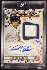 2023 Topps Pristine #DPAR-MC Miguel Cabrera Popular Demand Autograph Relic /15