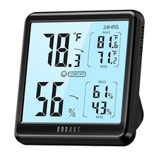 DOQAUS Digital Hygrometer Indoor Thermometer for House, Room Thermo... Fast Ship