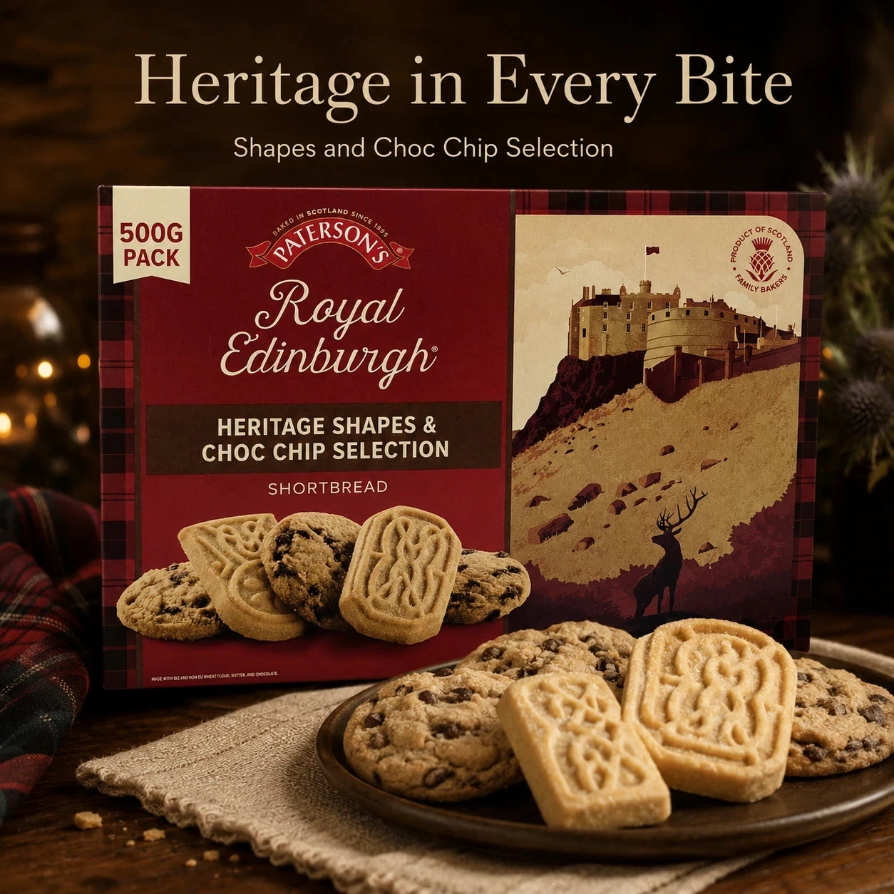 Royal Edinburgh Shortbread and Choc Chip Biscuits
