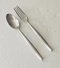 Gourmet Settings GS Stainless Frame Teaspoon and Salad Fork 6 3/4” Satin