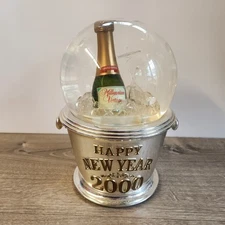 Vintage Mr. Christmas Happy New Year 2000 Snow Globe Millennium Edition READ