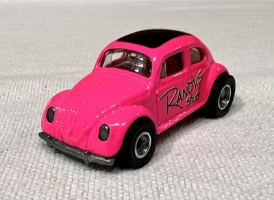 1993 Hot Wheels Randy's Stuff Pink VW Bug w/ Real Riders 1/3000