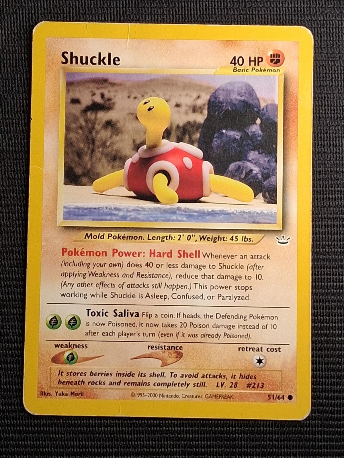Shuckle 51/64 Common Neo Revelation Pokemon LP