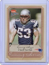 2002 Fleer Platinum - Unsung Heroes Larry Izzo #201 New England Patriots