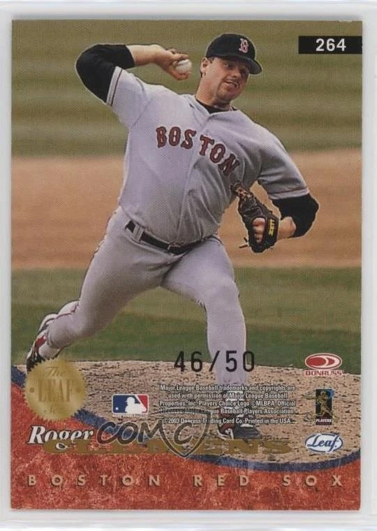 2004 Leaf Passing Through Time Press Proof Silver /50 Roger Clemens #264 - Image 2 of 2