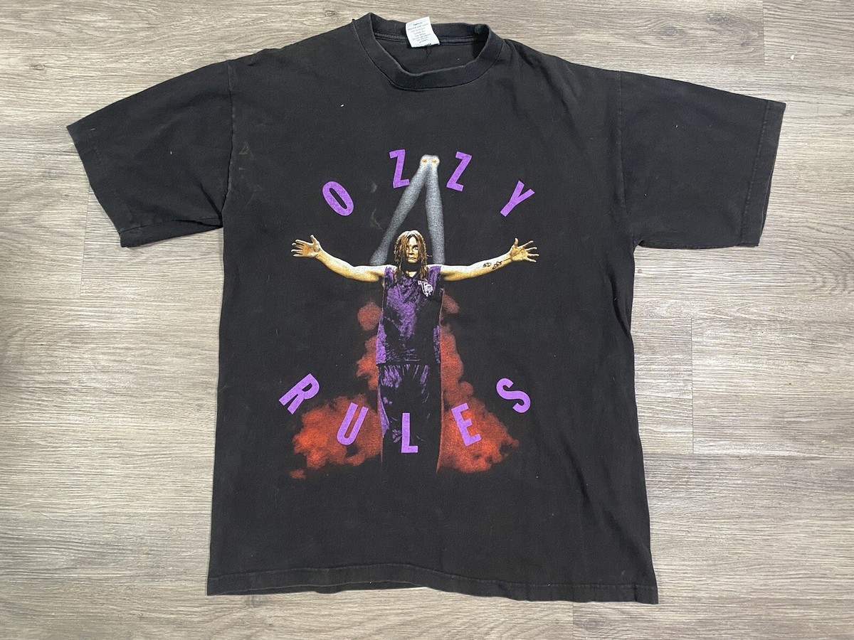 Black Sabbath Ozzy Osbourne T シャツ XL Rare Black Sabbath Ozzy Osbourne Short Sleeve Black T Shirt