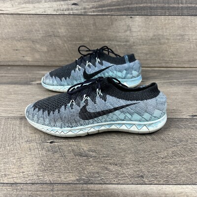 Nike 636231-300 Free Flyknit Mint Athletic Running Shoes