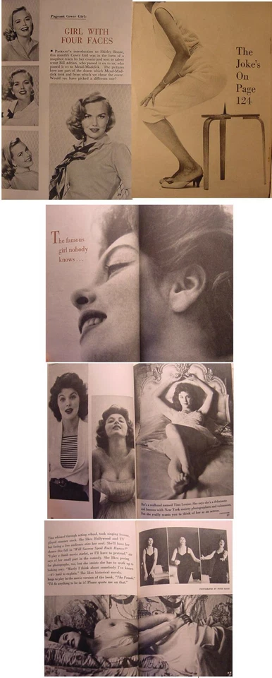 RARE PAGEANT November 1955 TINA LOUISE ELSA MARTINELLI JAYE P. MORGAN Foto 2 de 3