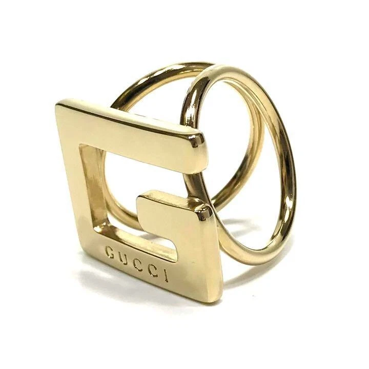 Gucci Scarf Ring Gold G motif Logo from Japan