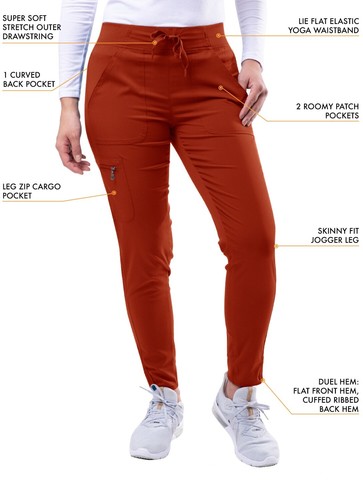 Adar Pro Scrubs For Women - Ultimate Yoga Jogger Scrub Pants - Picture 150 of 223