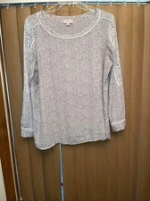 Loft long sleeve top xl