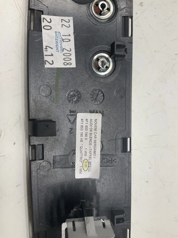 Audi A6 Quattro 2005-2008 moldura de tablero de madera OEM 4F1853190S Bd28 Foto 4 de 4