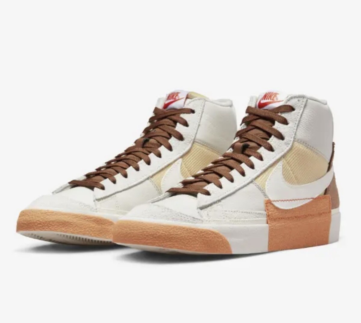 Nike Blazer Mid 77 Pro Club Light Bone Pecan Grey Men Casual Shoes DQ7673-001. Nike Blazer Mid Pro Club M - Light Bone/Sesame/Pecan/Sail  main image 4