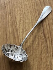 MAGNIFIQUE ancienne CUILLERE SAUPOUDREUSE en métal argenté ALFENIDE poinçons