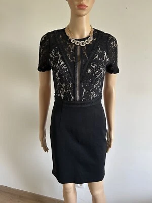 Robe noire et beige avec dentelle Morgan taille 34 jamais portée - Photo 1/4