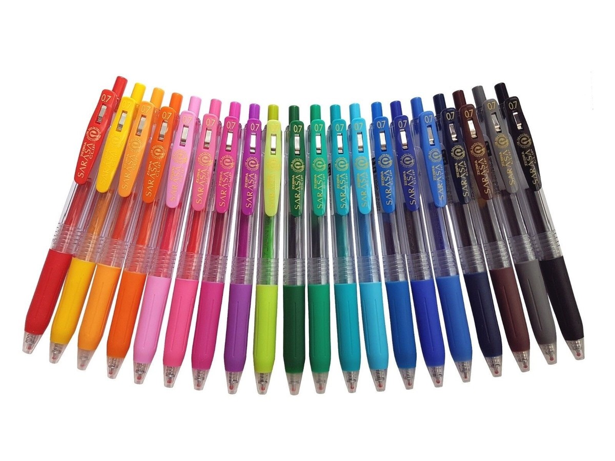 Zebra Sarasa Clip 0.3mm Gel Ink Pens - 10 Pack Gray Ink Value Set
