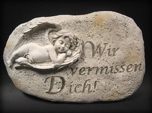 Details Zu 3925 Wir Vermissen Dich Gedenkstein Tafel M Engel Text Trauer Deko